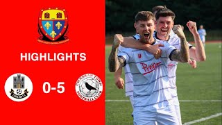 Caerleon 05 Cwmbrân Town  Gwent FA Senior cup  Quarter final highlights [upl. by Siberson]