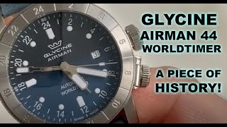 Glycine Airman 44 GMT GL0054  a modern classic [upl. by Gaves]