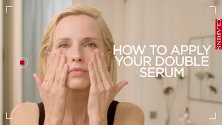 How to apply your Double Serum  Clarins [upl. by Tivad]