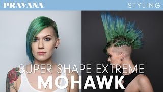 HowTo  Super Shape Extreme Mohawk Hair Style [upl. by Ayk]