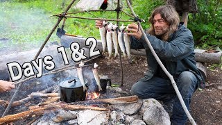 Days 1 amp 2 Of 30 Day Survival Challenge  Canadian Rockies [upl. by Parthinia]