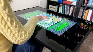 Arcade1Ups Infinity Game Table Board games on demand EXCLUSIVE first look [upl. by Neerual]